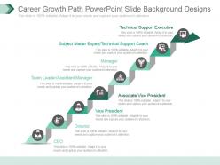 Career growth path powerpoint slide background designs