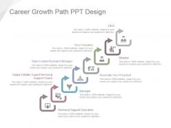 Career growth path ppt design