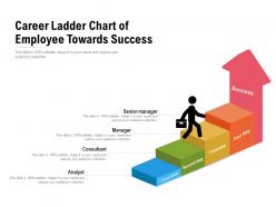 Career ladder chart of employee towards success