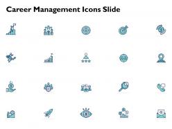 Career management icons slide a837 ppt powerpoint presentation outline information