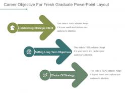 Career objective for fresh graduate powerpoint layout