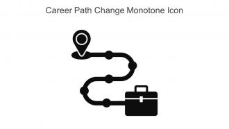 Career Path Change Monotone Icon In Powerpoint Pptx Png And Editable Eps Format