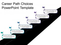 Career path choices powerpoint template