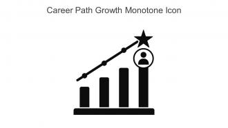 Career Path Growth Monotone Icon In Powerpoint Pptx Png And Editable Eps Format