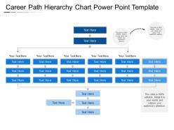 Career path hierarchy chart power point template