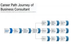 Career path journey of business consultant