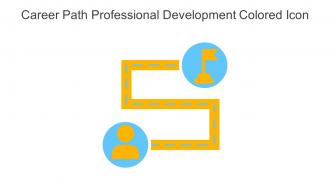 Career Path Professional Development Colored Icon In Powerpoint Pptx Png And Editable Eps Format