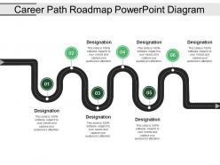 Career path roadmap powerpoint diagram1