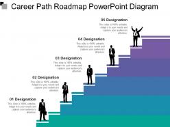 Career path roadmap powerpoint diagram 1