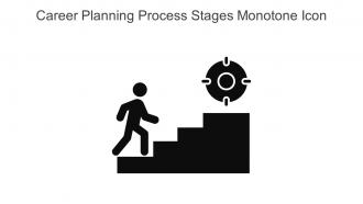 Career Planning Process Stages Monotone Icon In Powerpoint Pptx Png And Editable Eps Format