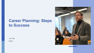 Career Planning Steps To Success PPT Template AT