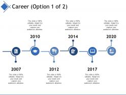 Career ppt infographics diagrams