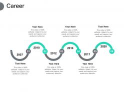 Career process timeline f280 ppt powerpoint presentation pictures professional