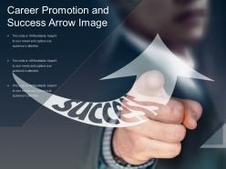Career Promotion And Success Arrow Image