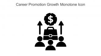 Career Promotion Growth Monotone Icon In Powerpoint Pptx Png And Editable Eps Format