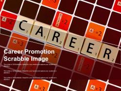 Career promotion scrabble image