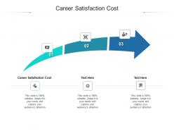 Career satisfaction cost ppt powerpoint presentation summary guidelines cpb