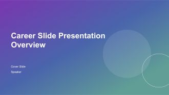 Career Slide Presentation Overview PPT Structure ACP Career Slide Presentation Overview PPT Structure ACP