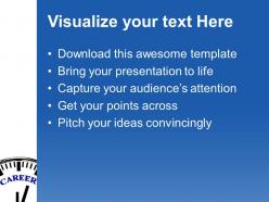 Career time future youth powerpoint templates ppt themes and graphics 0113