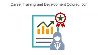 Career Training And Development Colored Icon In Powerpoint Pptx Png And Editable Eps Format