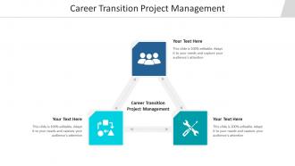 Career transition project management ppt powerpoint presentation portfolio cpb