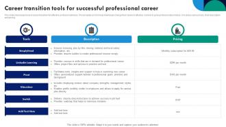 Career Transition Tools For Successful Professional Career