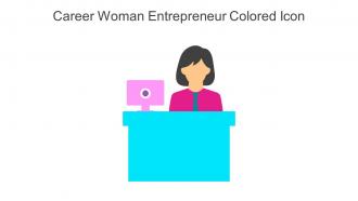 Career Woman Entrepreneur Colored Icon In Powerpoint Pptx Png And Editable Eps Format