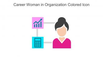 Career Woman In Organization Colored Icon In Powerpoint Pptx Png And Editable Eps Format