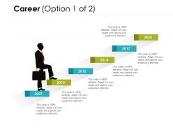 Career years stairs ppt powerpoint presentation gallery templates