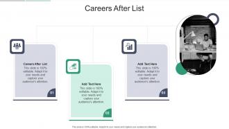 Careers After List In Powerpoint And Google Slides Cpb