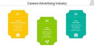 Careers in advertising industry ppt powerpoint presentation infographic template information cpb