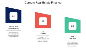 Careers Real Estate Finance Ppt Powerpoint Presentation Infographics Cpb