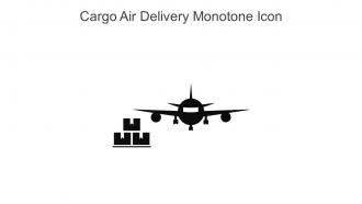 Cargo Air Delivery Monotone Icon In Powerpoint Pptx Png And Editable Eps Format