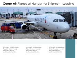 Cargo Air Planes At Hangar For Shipment Loading