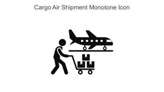 Cargo Air Shipment Monotone Icon In Powerpoint Pptx Png And Editable Eps Format