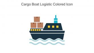 Cargo Boat Logistic Colored Icon In Powerpoint Pptx Png And Editable Eps Format