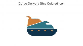 Cargo Delivery Ship Colored Icon In Powerpoint Pptx Png And Editable Eps Format