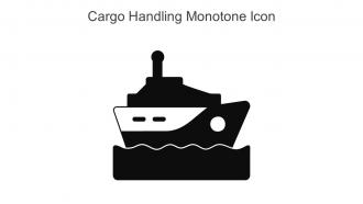 Cargo Handling Monotone Icon in powerpoint pptx png and editable eps format