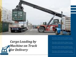Cargo Loading By Machine On Truck For Delivery
