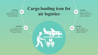 Cargo Loading Icon For Air Logistics