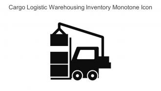 Cargo Logistic Warehousing Inventory Monotone Icon In Powerpoint Pptx Png And Editable Eps Format