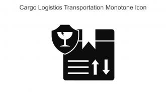 Cargo Logistics Transportation Monotone Icon In Powerpoint Pptx Png And Editable Eps Format
