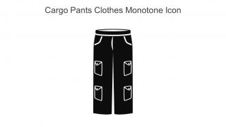 Cargo Pants Clothes Monotone Icon In Powerpoint Pptx Png And Editable Eps Format