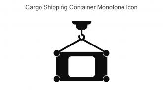 Cargo Shipping Container Monotone Icon in powerpoint pptx png and editable eps format