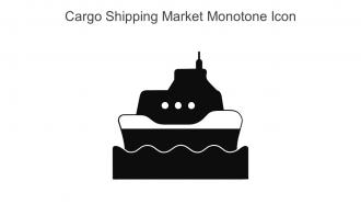 Cargo Shipping Market Monotone Icon in powerpoint pptx png and editable eps format