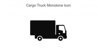 Cargo Truck Monotone Icon In Powerpoint Pptx Png And Editable Eps Format