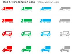 Cargo truck shipping product ppt icons graphics