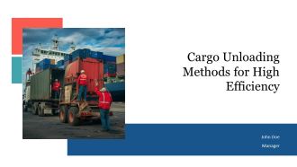 Cargo Unloading Methods For High Efficiency PPT PowerPoint AT