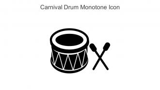Carnival Drum Monotone Icon In Powerpoint Pptx Png And Editable Eps Format