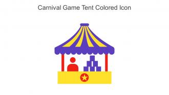Carnival Game Tent Colored Icon In Powerpoint Pptx Png And Editable Eps Format